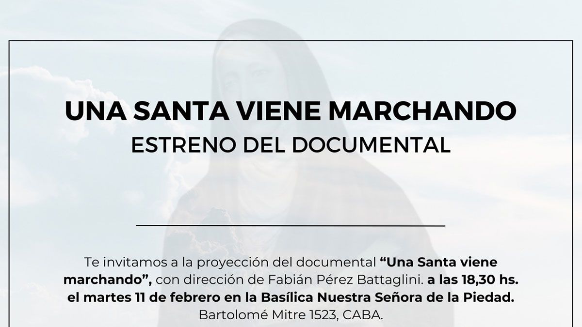 La primera parte del documental cuenta precisamente la historia de la santa, y su actividad religiosa en Santiago del Estero. 