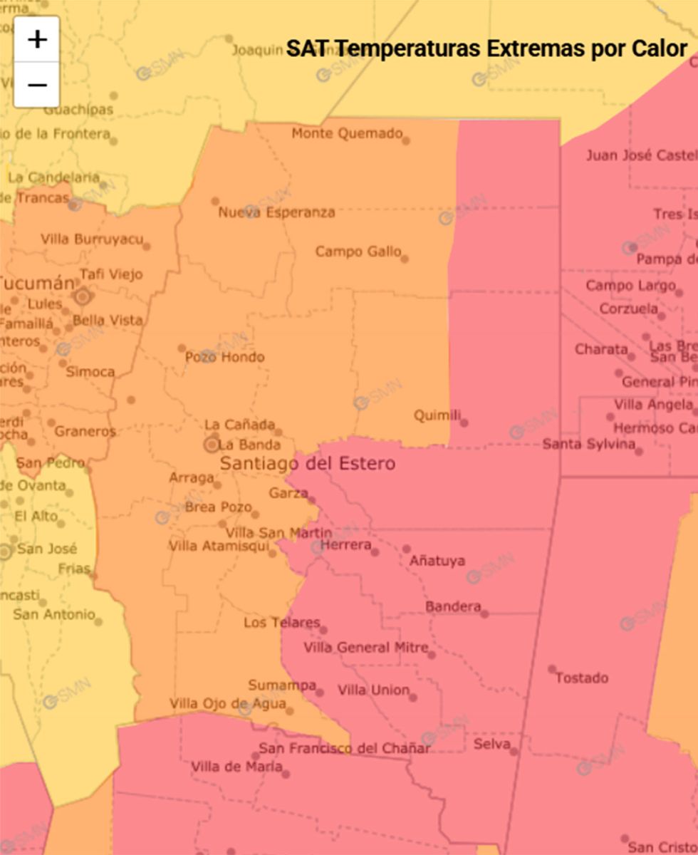 SMN: alerta por altas temperaturas 