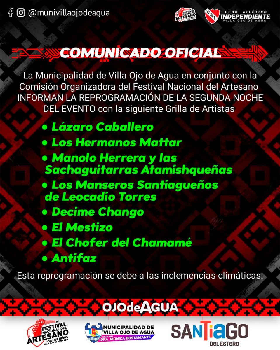 Comunicado del municipio 