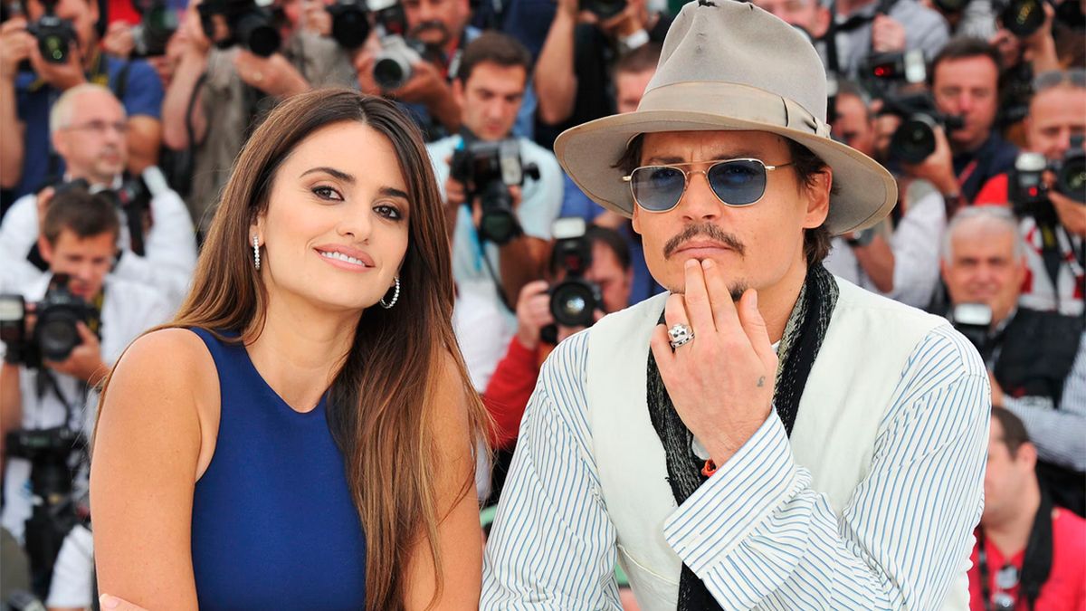 Johnny Depp y Penelope Cruz 