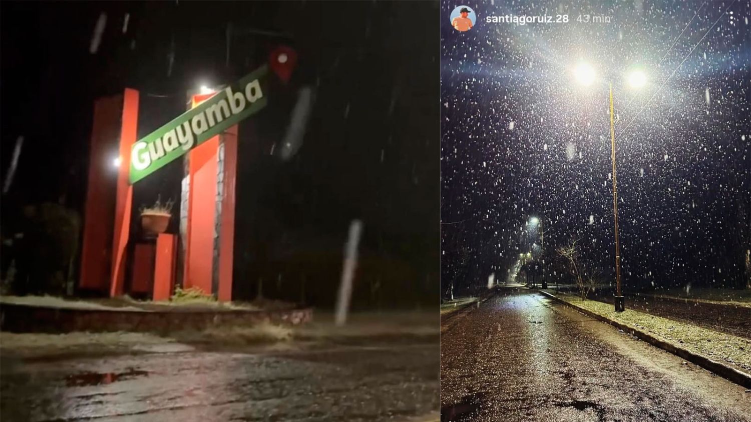 寒流留下冬季明信片:瓜亞巴又下雪了